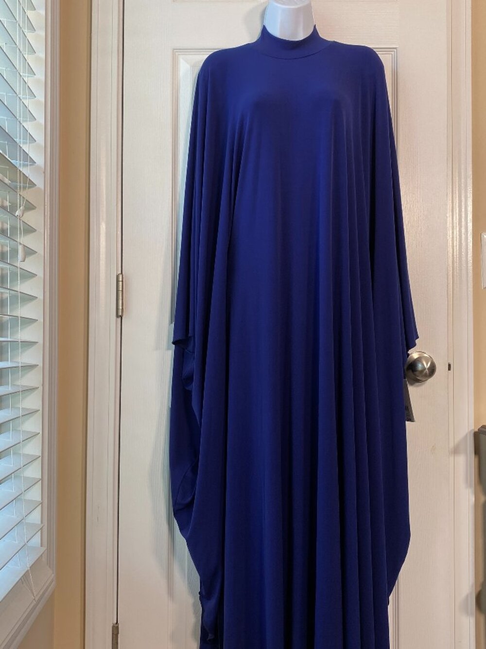 NWT Revert Apparel | Royal Blue Kaftan Maxi Dress | Self-Tie Belt | One Size